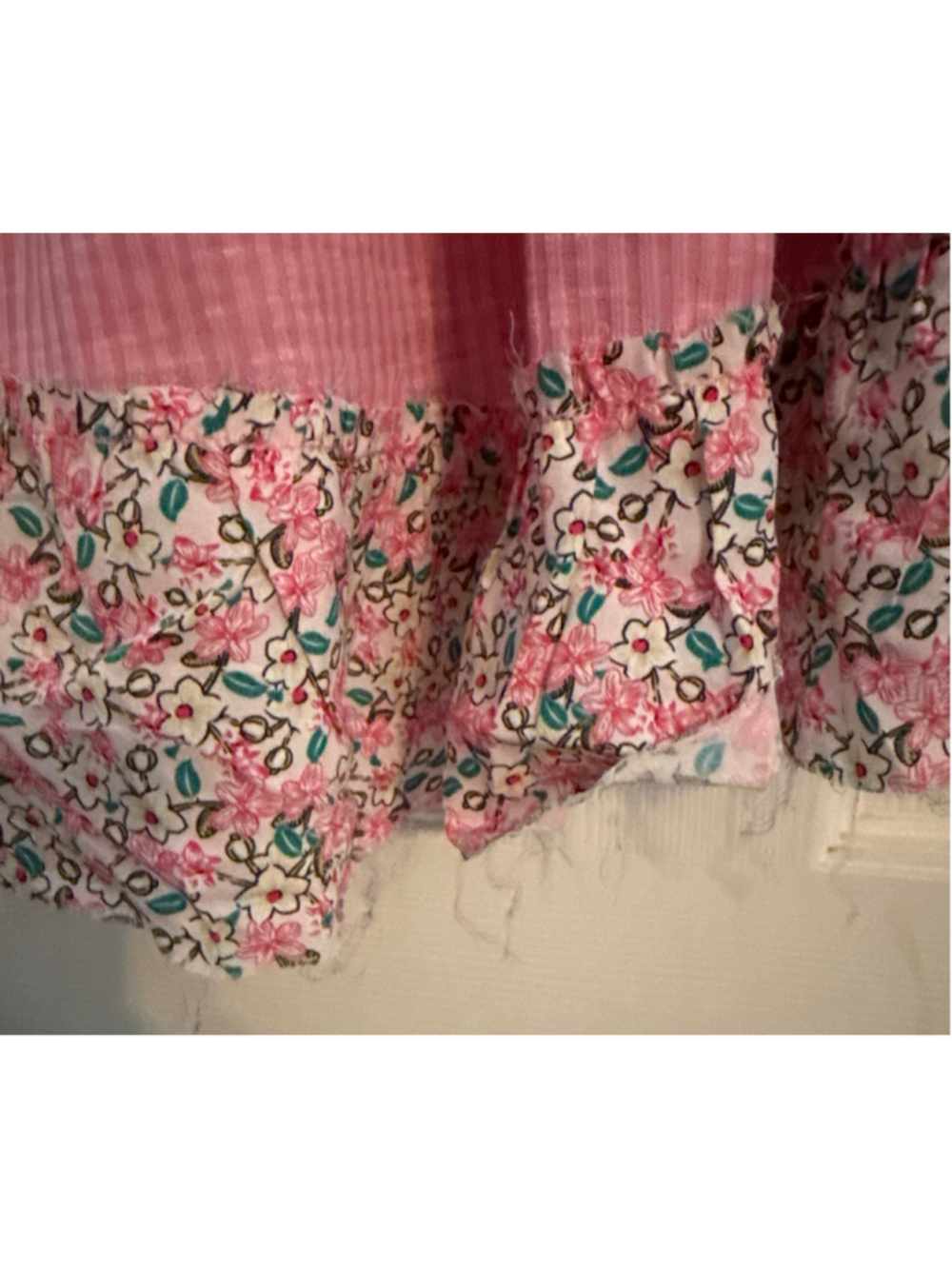 POL Size S Pink Floral Lace Trim Tank Top - Picture 4 of 6